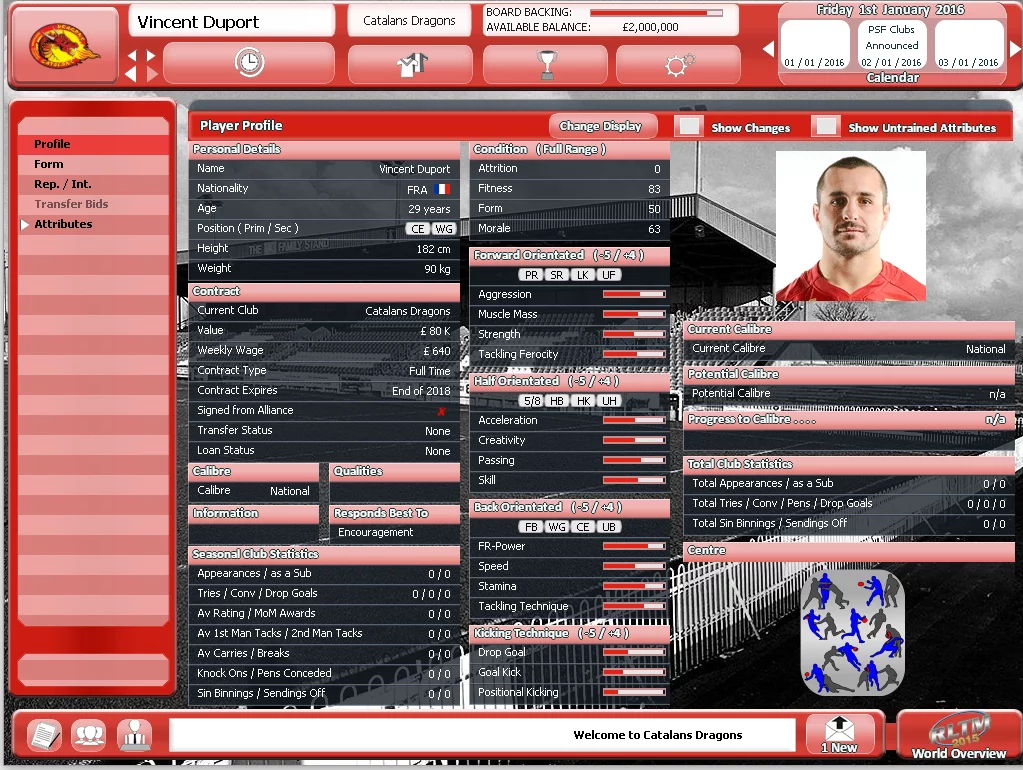 Изображение игры: Rugby League Team Manager 2015