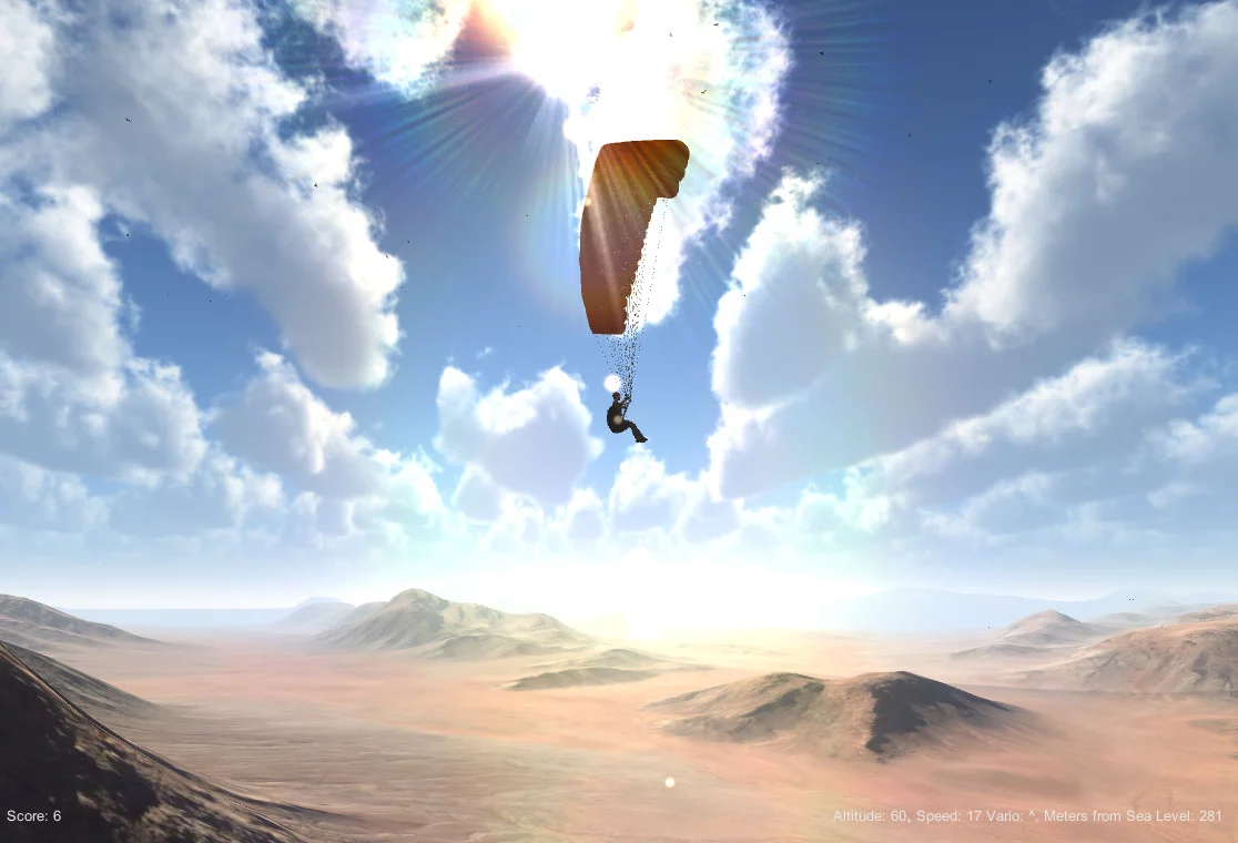 Изображение игры: 3D Paraglider