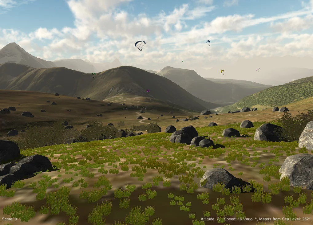 Изображение игры: 3D Paraglider