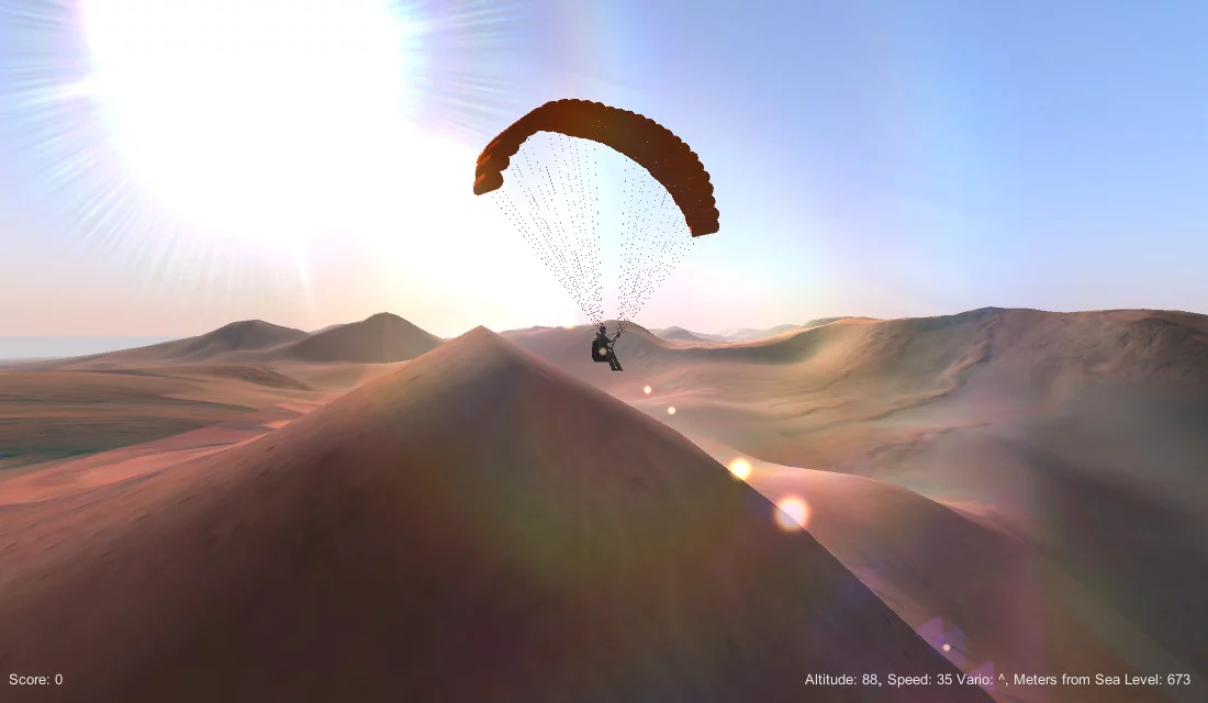 Изображение игры: 3D Paraglider