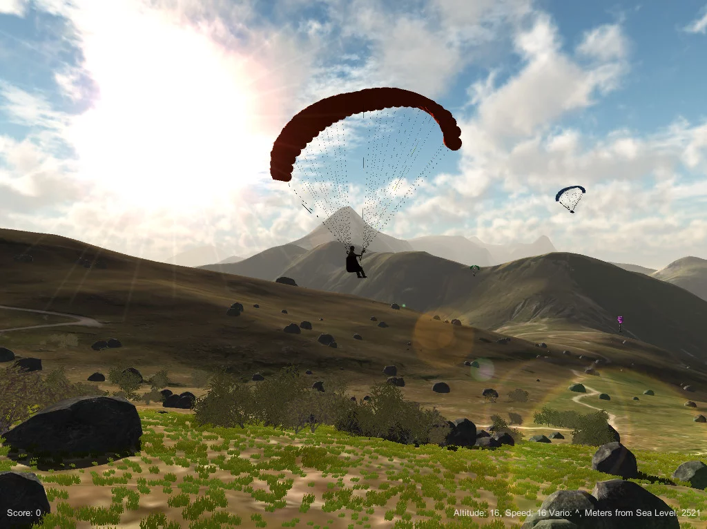 Изображение игры: 3D Paraglider
