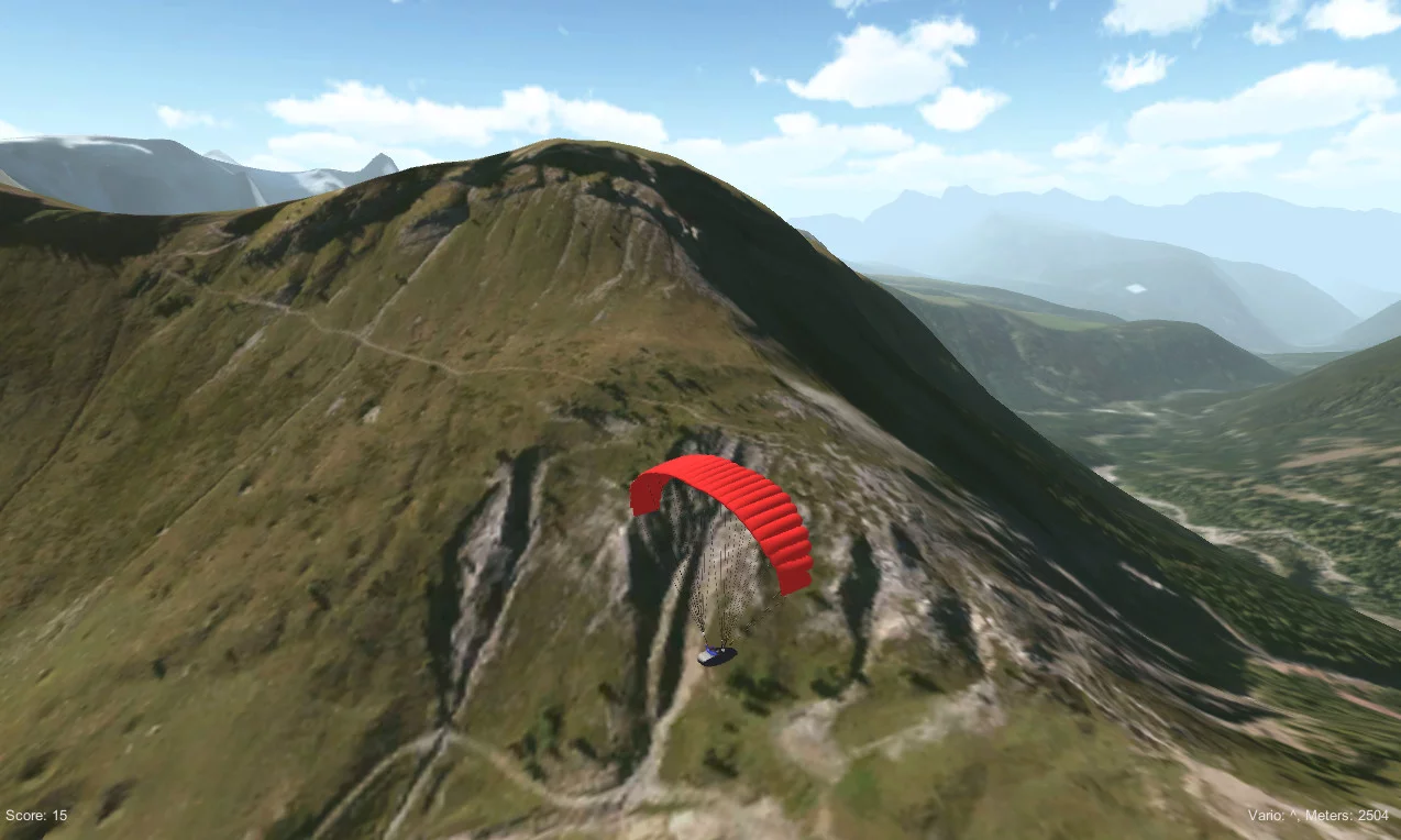Изображение игры: 3D Paraglider