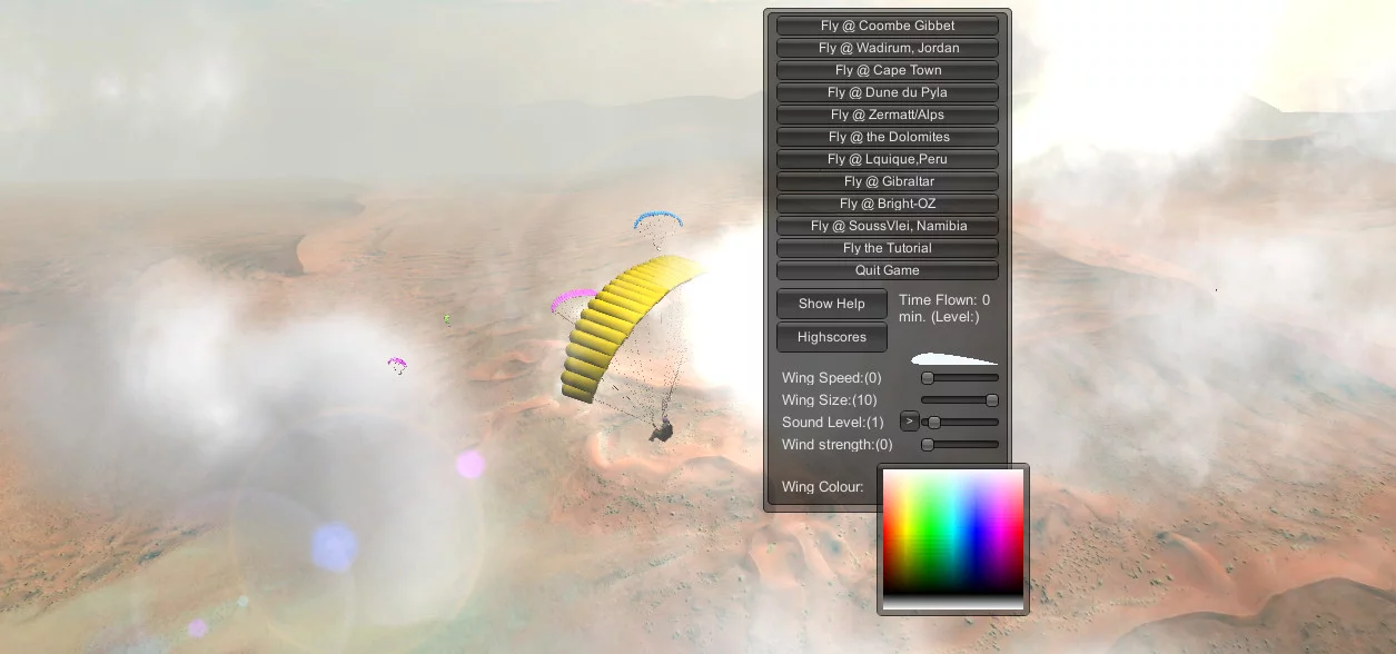 Изображение игры: 3D Paraglider