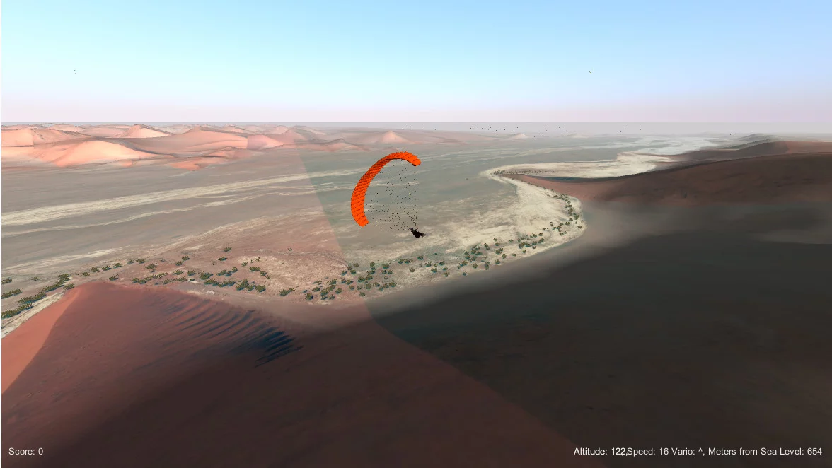 Изображение игры: 3D Paraglider