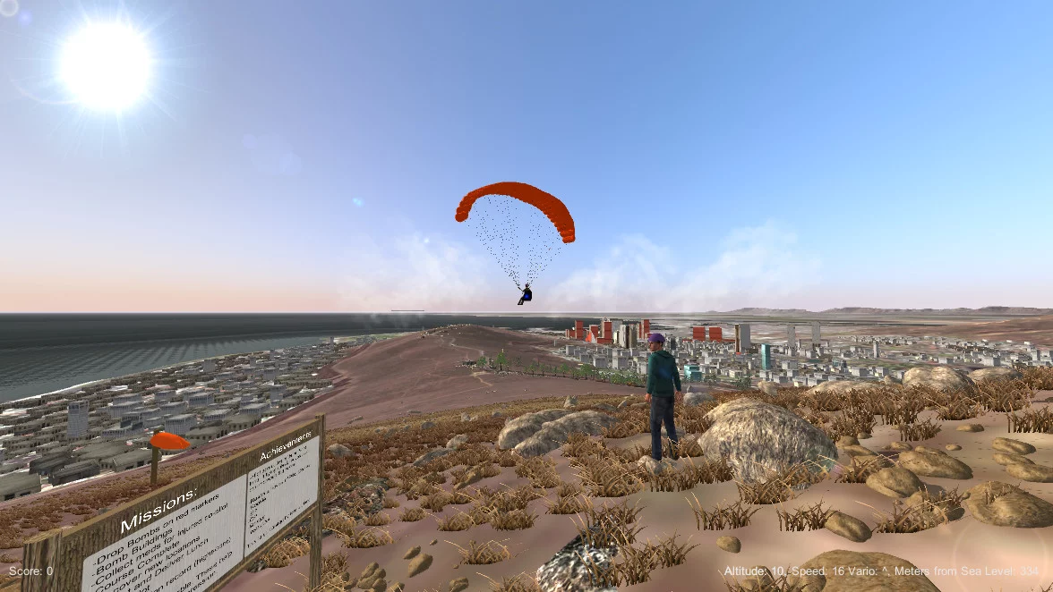 Изображение игры: 3D Paraglider