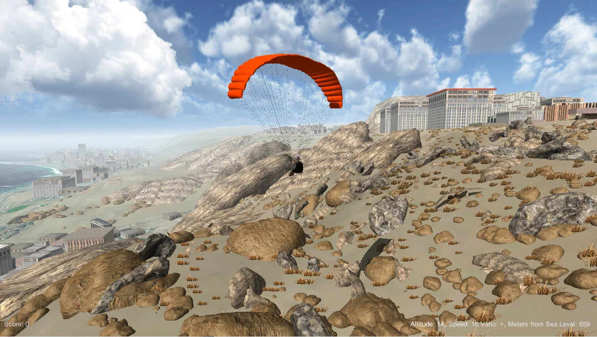 Изображение игры: 3D Paraglider