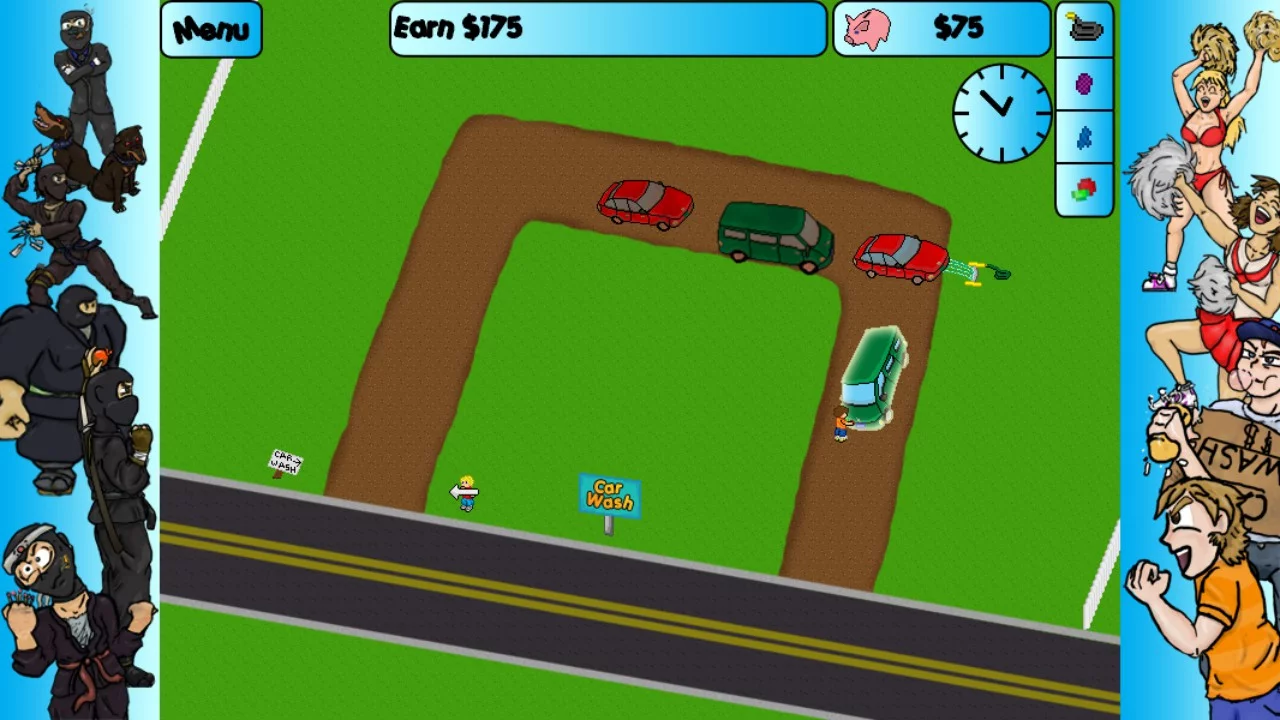Изображение игры: Car Washer: Summer of the Ninja
