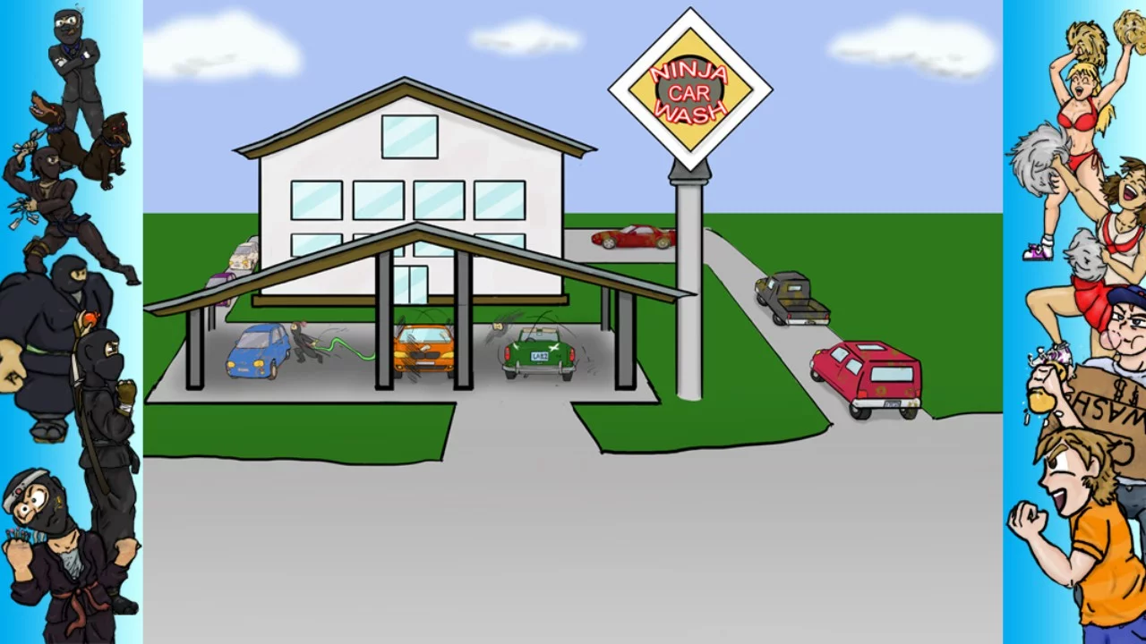 Изображение игры: Car Washer: Summer of the Ninja