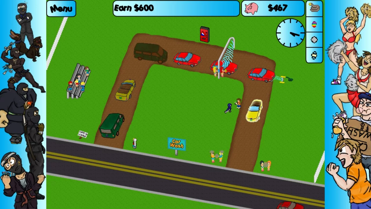 Изображение игры: Car Washer: Summer of the Ninja