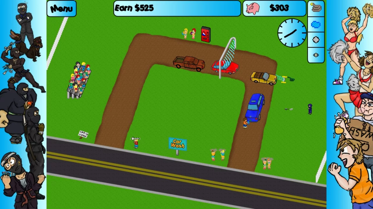 Изображение игры: Car Washer: Summer of the Ninja