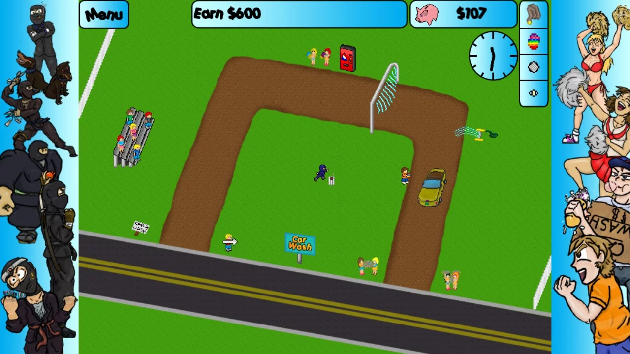 Изображение игры: Car Washer: Summer of the Ninja