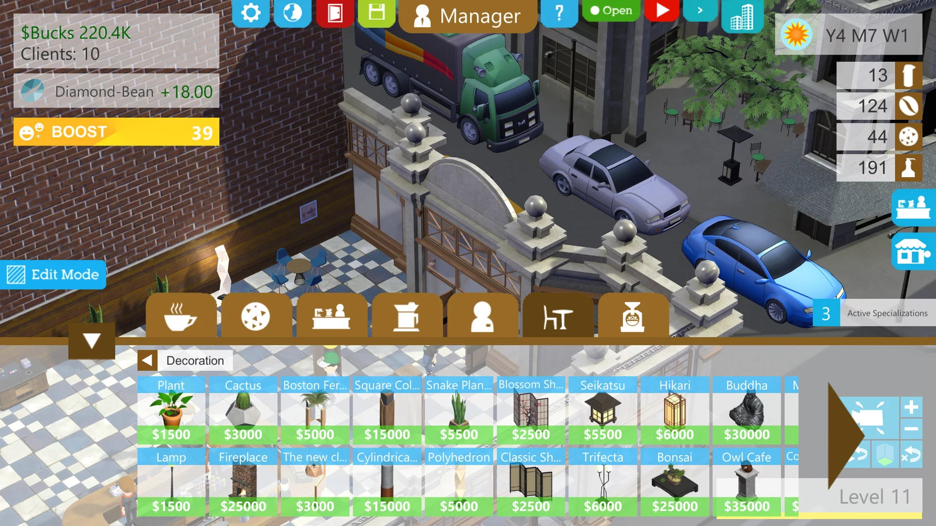 Изображение игры: Coffee Shop Tycoon