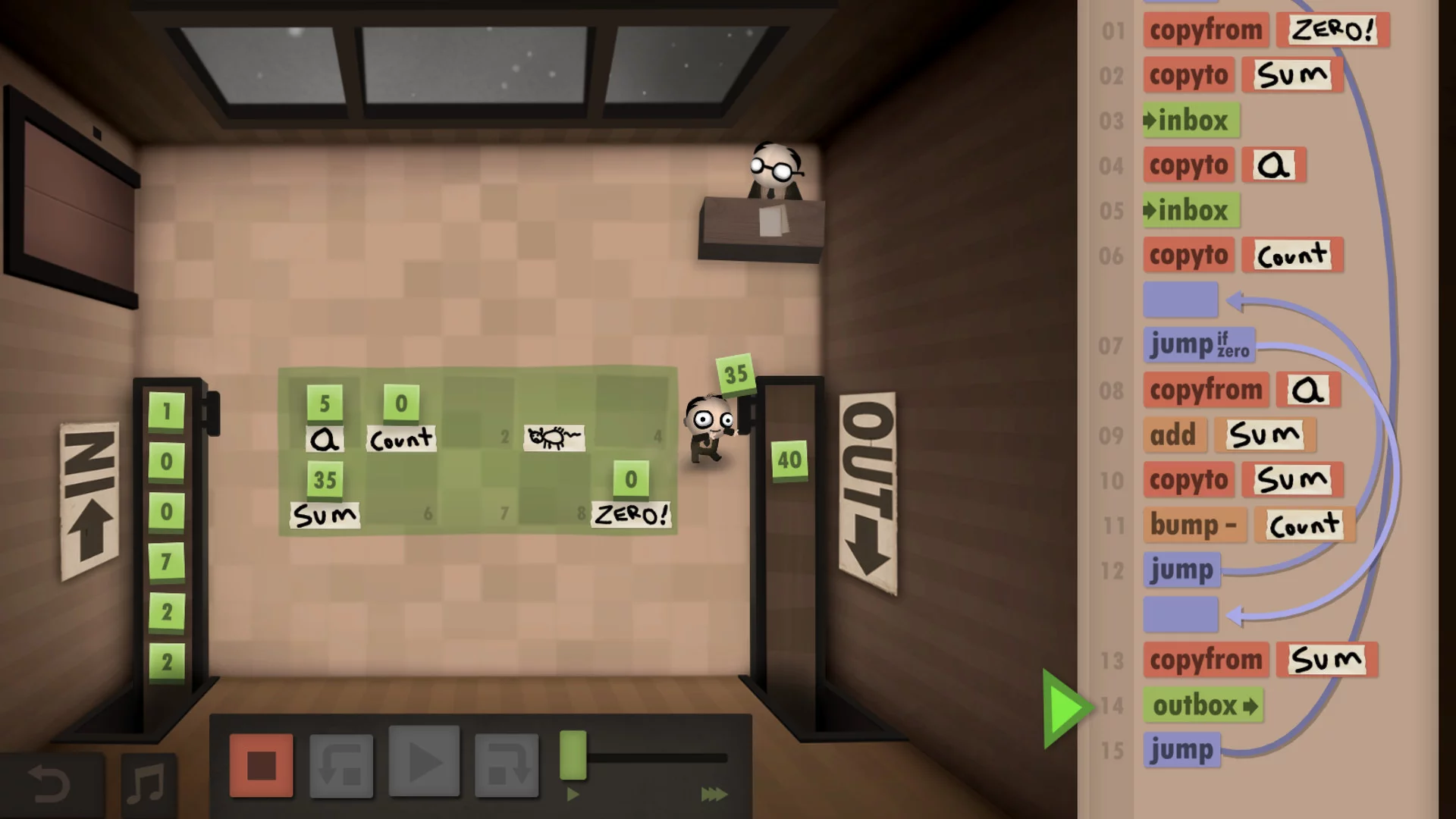 Изображение игры: Human Resource Machine