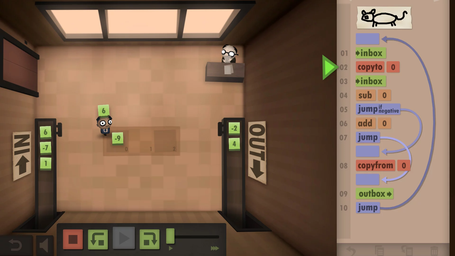 Изображение игры: Human Resource Machine