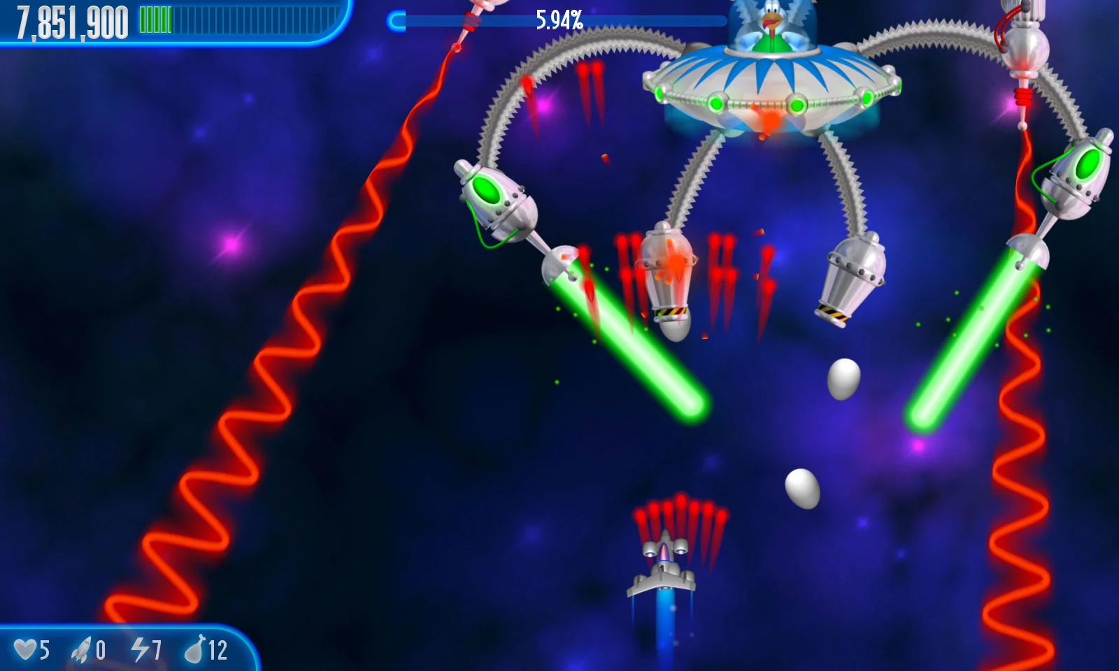 Изображение игры: Chicken Invaders 3