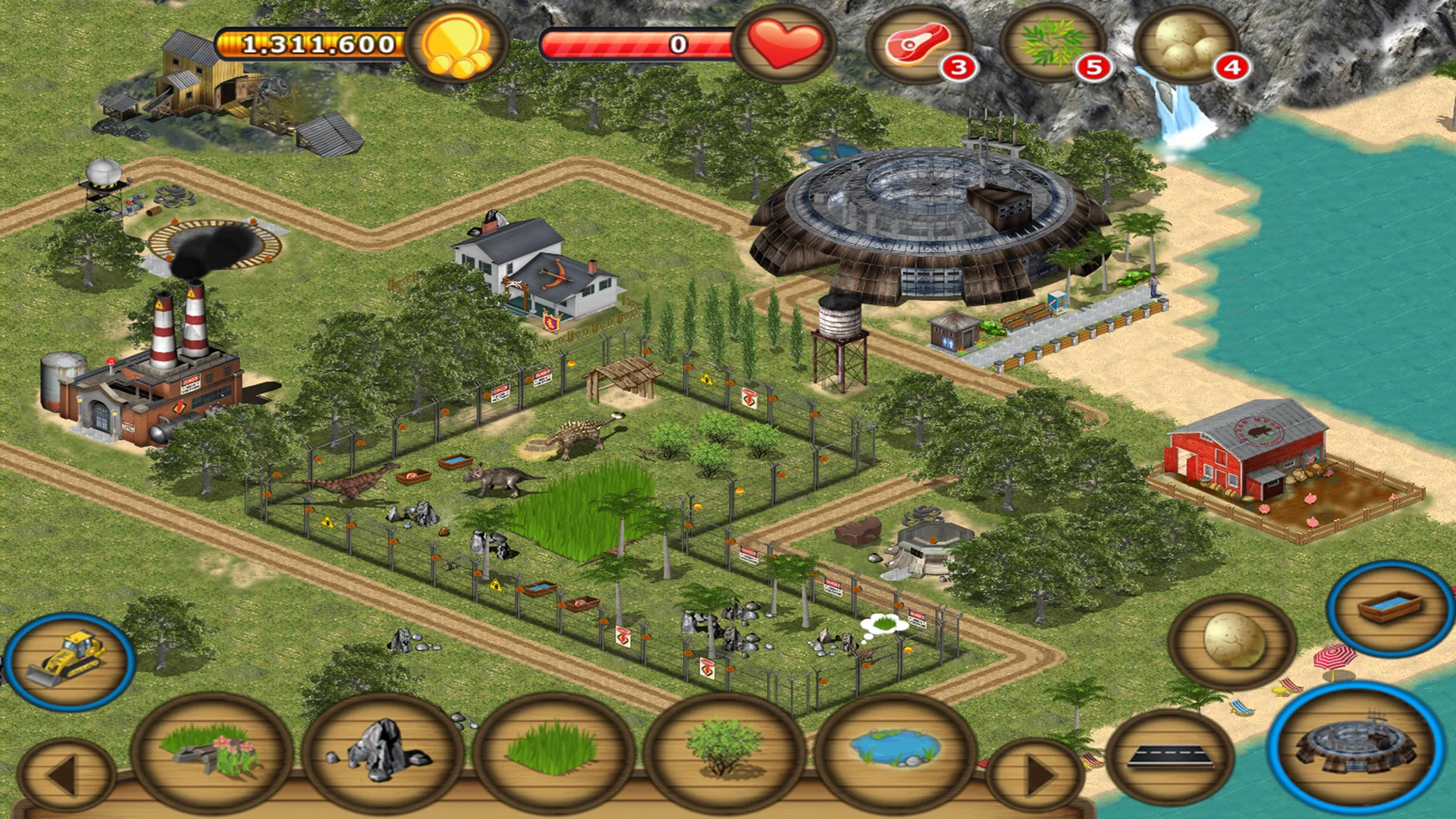 Изображение игры: Jurassic Island: The Dinosaur Zoo