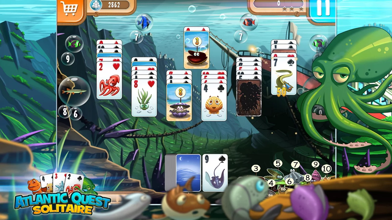 Изображение игры: Atlantic Quest Solitaire