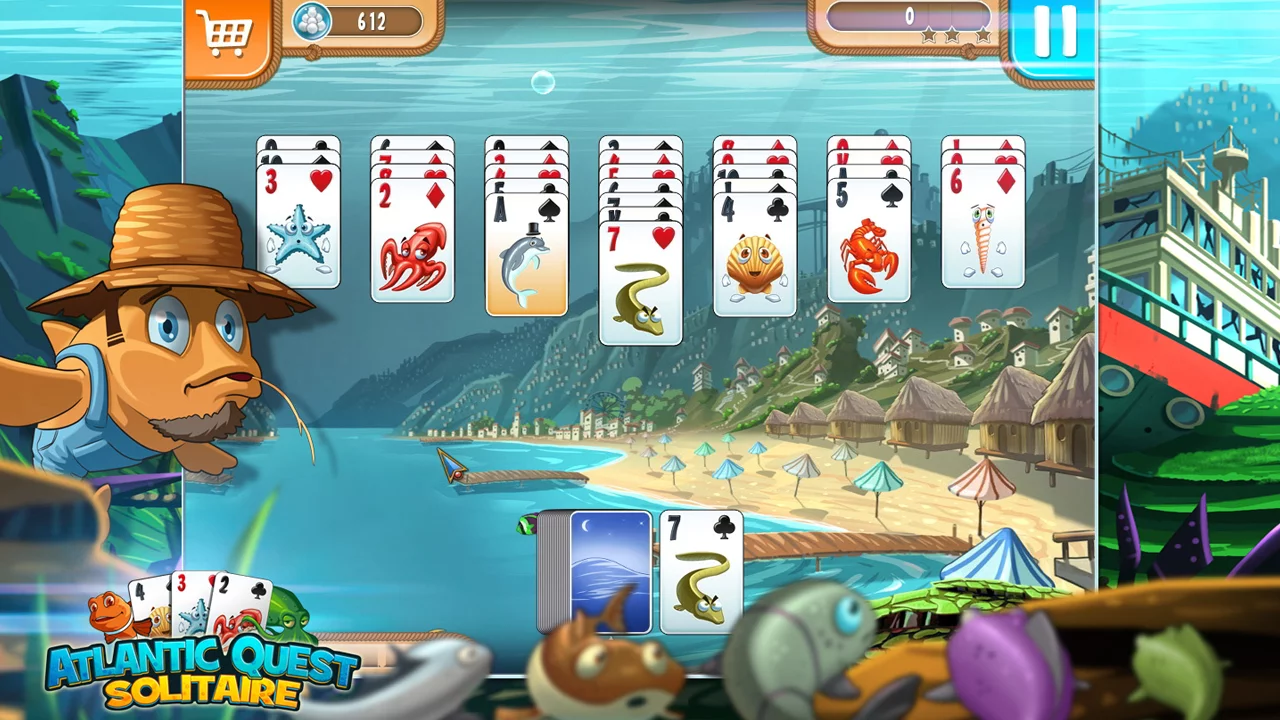 Изображение игры: Atlantic Quest Solitaire