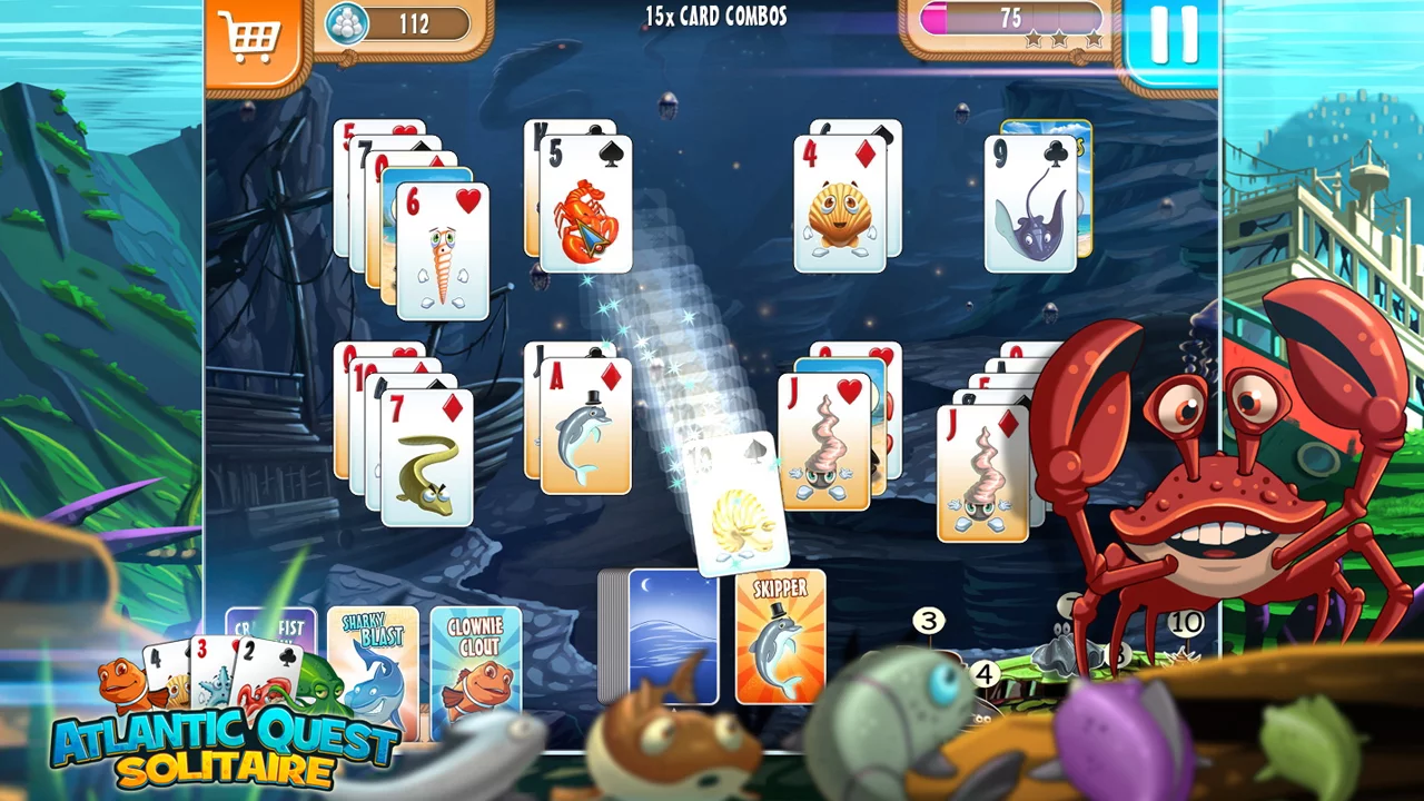 Изображение игры: Atlantic Quest Solitaire