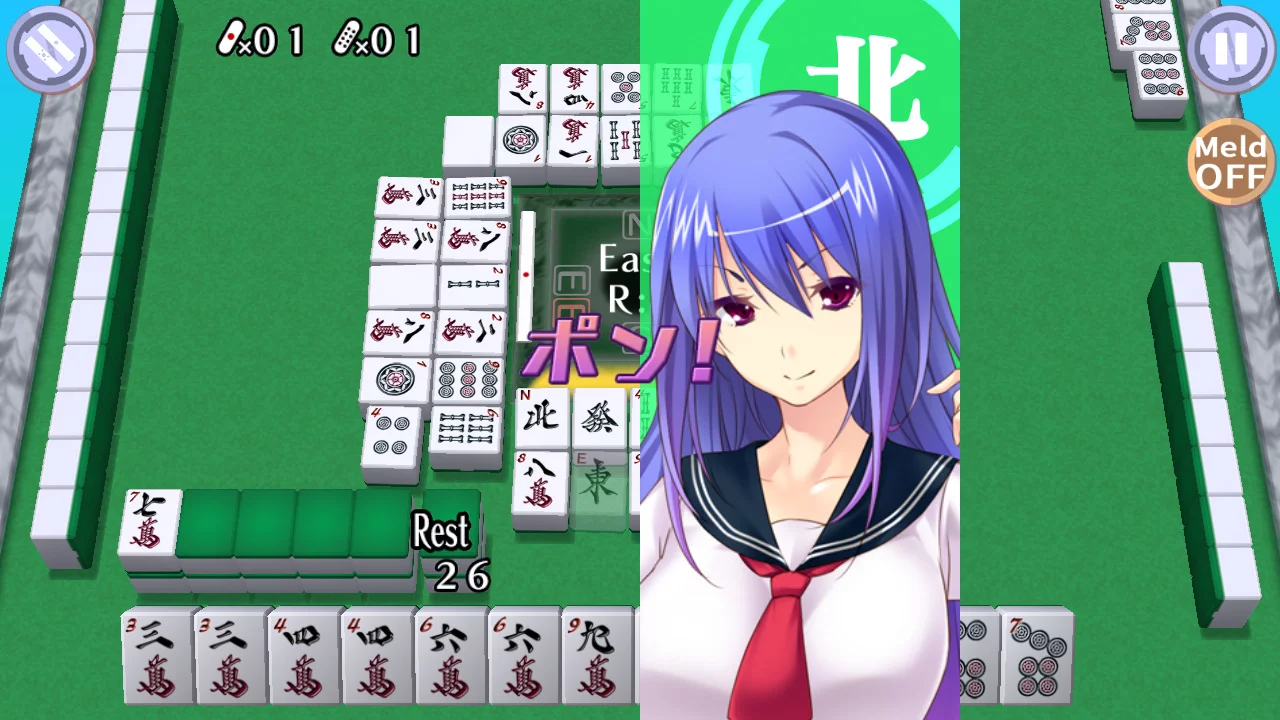 Изображение игры: Mahjong Pretty Girls Battle : School Girls Edition
