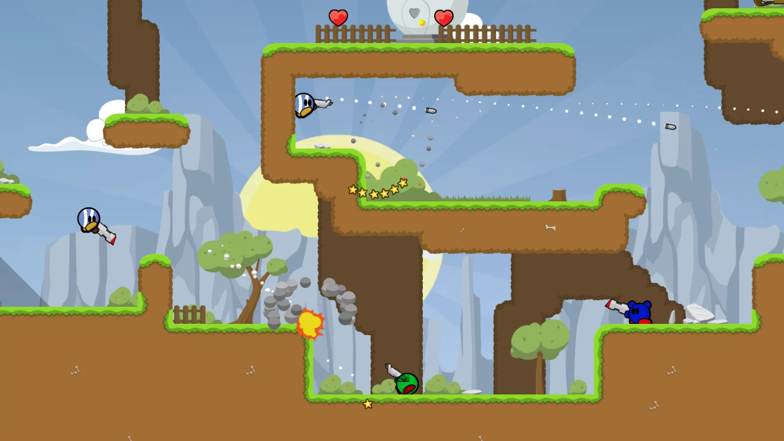 Изображение игры: Teeworlds