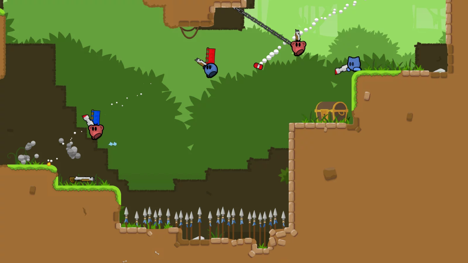 Изображение игры: Teeworlds