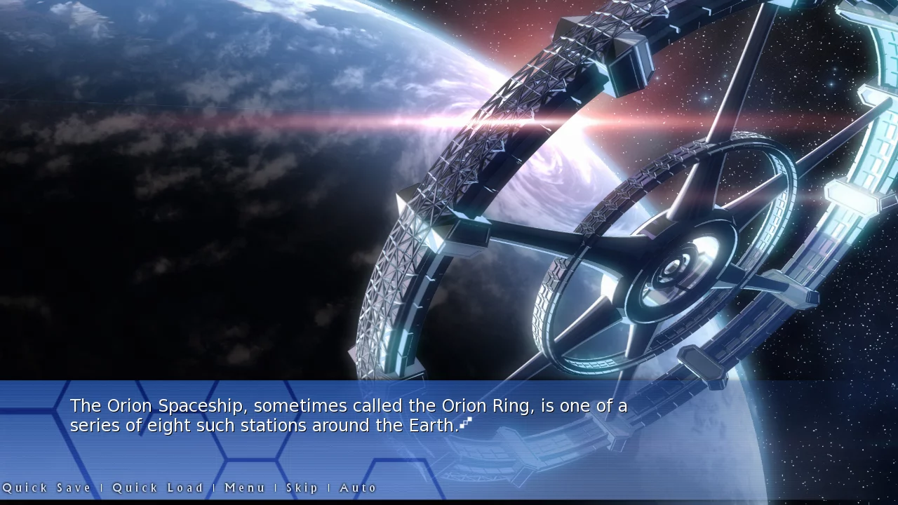Изображение игры: Orion: A Sci-Fi Visual Novel