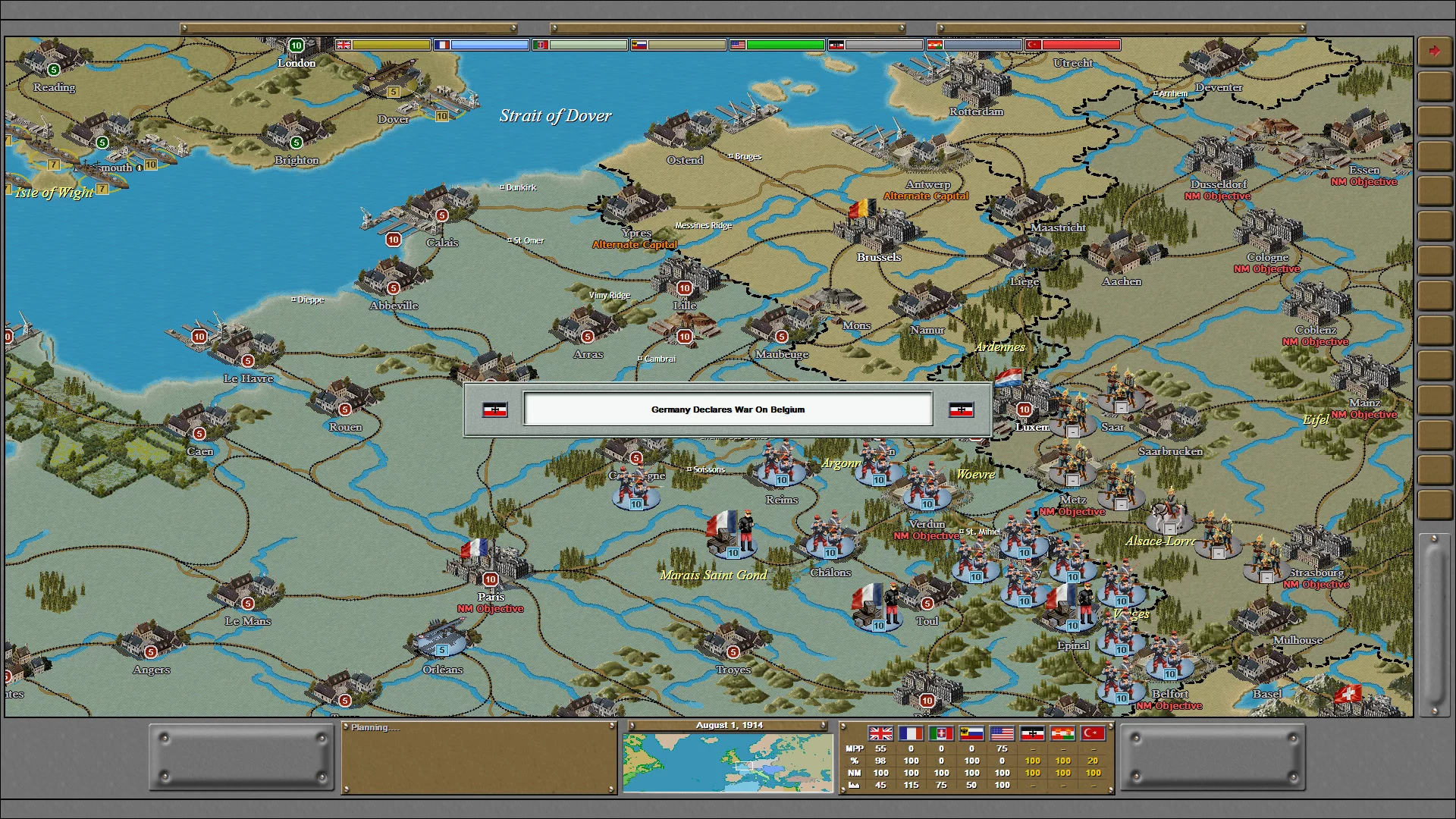 Изображение игры: Strategic Command Classic: WWI