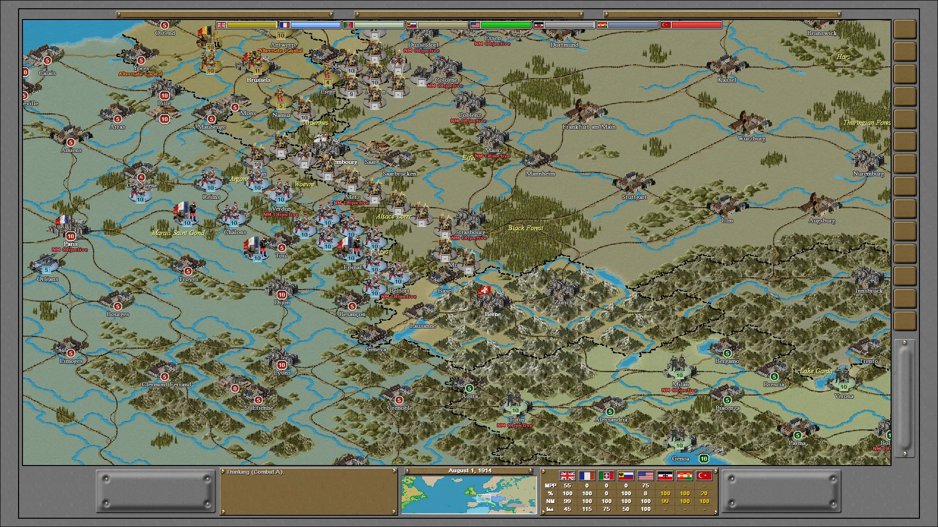 Изображение игры: Strategic Command Classic: WWI