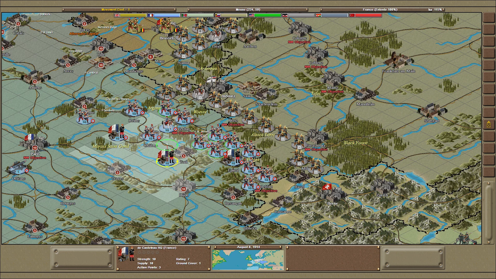 Изображение игры: Strategic Command Classic: WWI