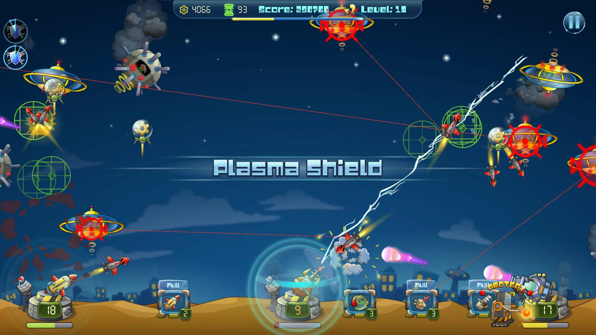 Изображение игры: Galactic Missile Defense