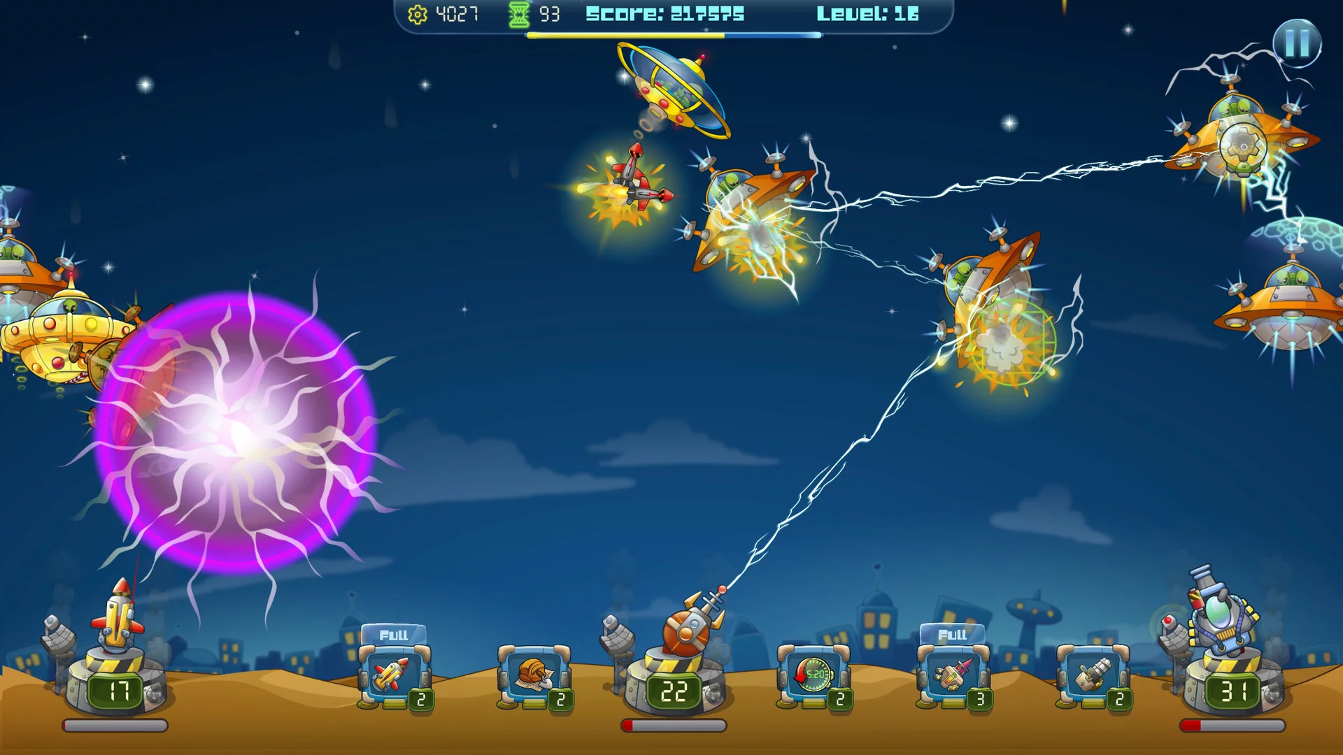 Изображение игры: Galactic Missile Defense
