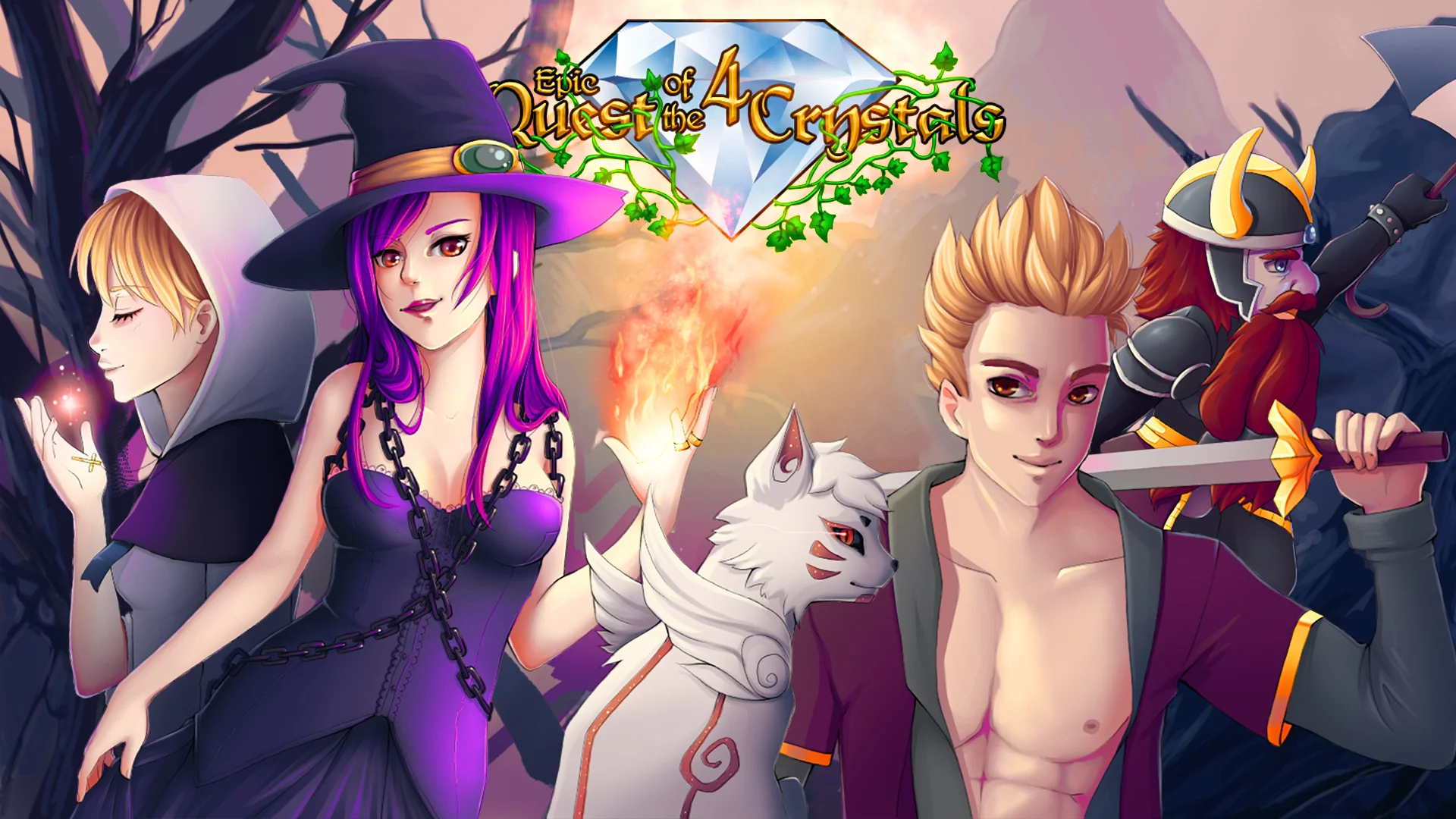 Изображение игры: Epic Quest of the 4 Crystals