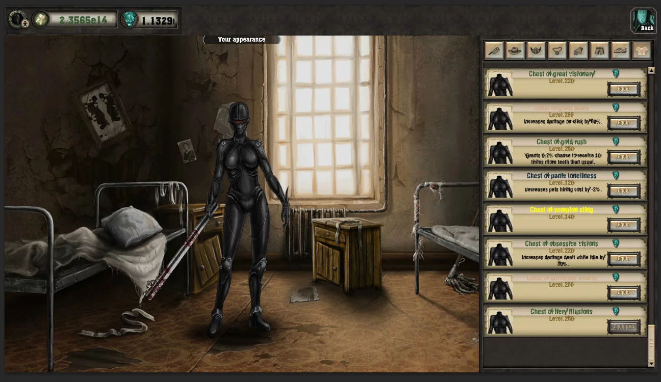 Изображение игры: Insanity Clicker