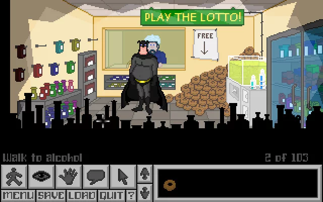 Изображение игры: The Adventures of Fatman
