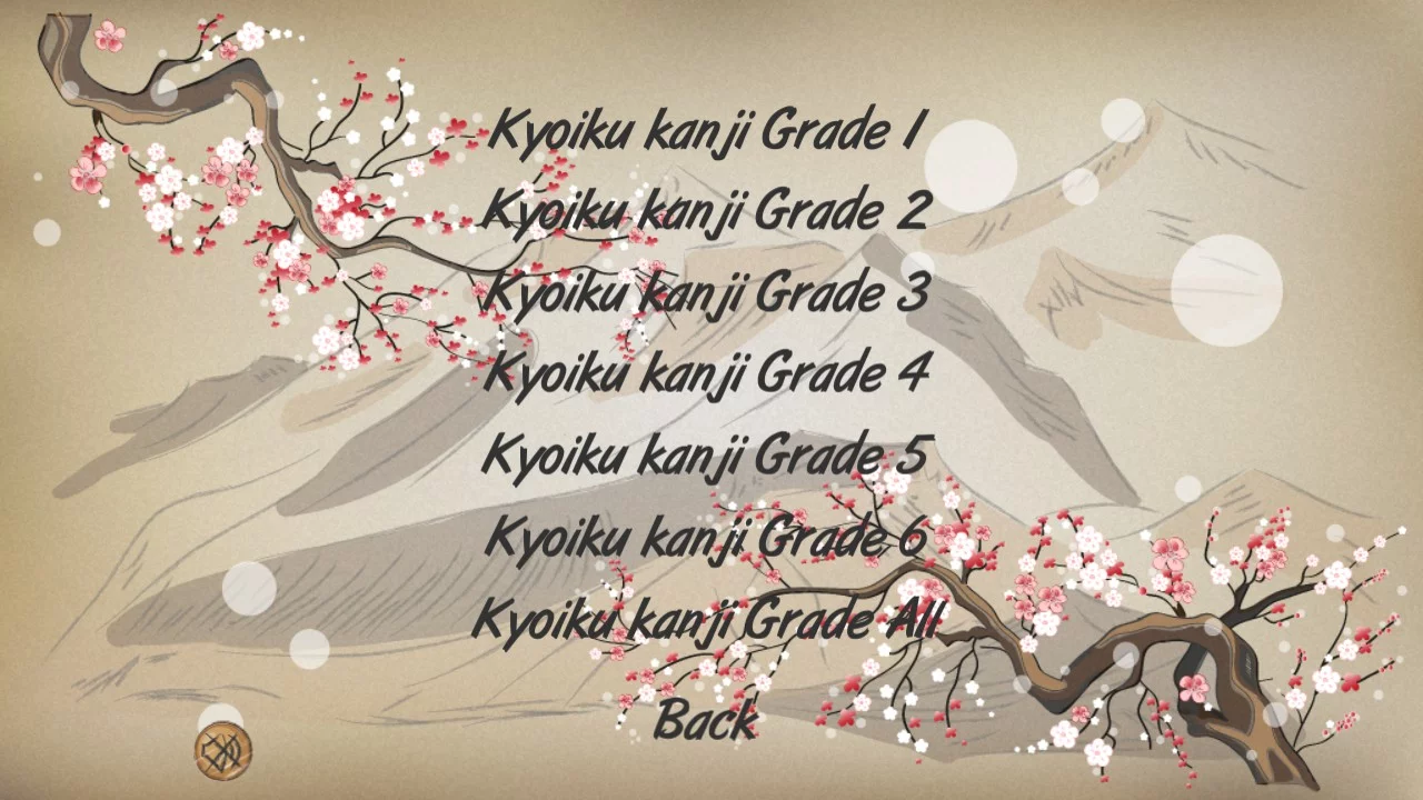 Изображение игры: Kanji Training Game