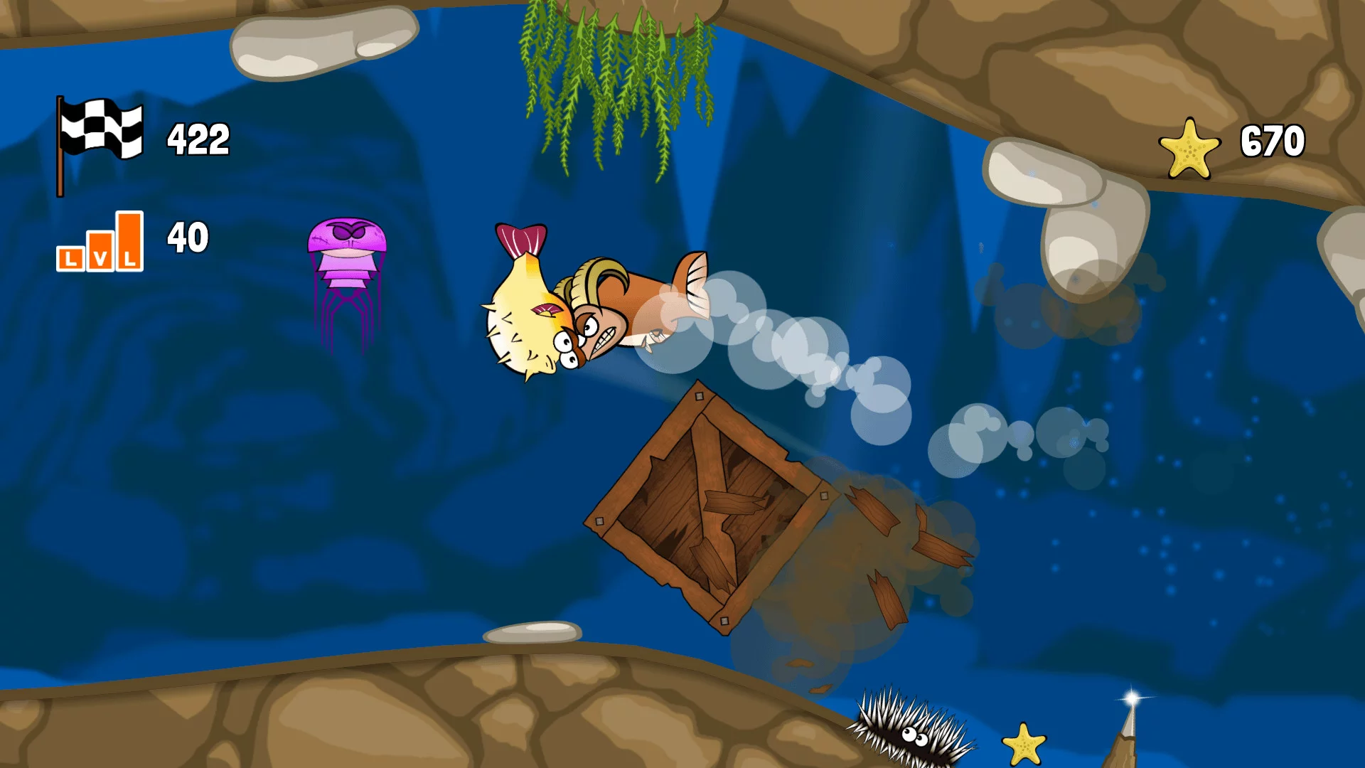 Изображение игры: Blowy Fish