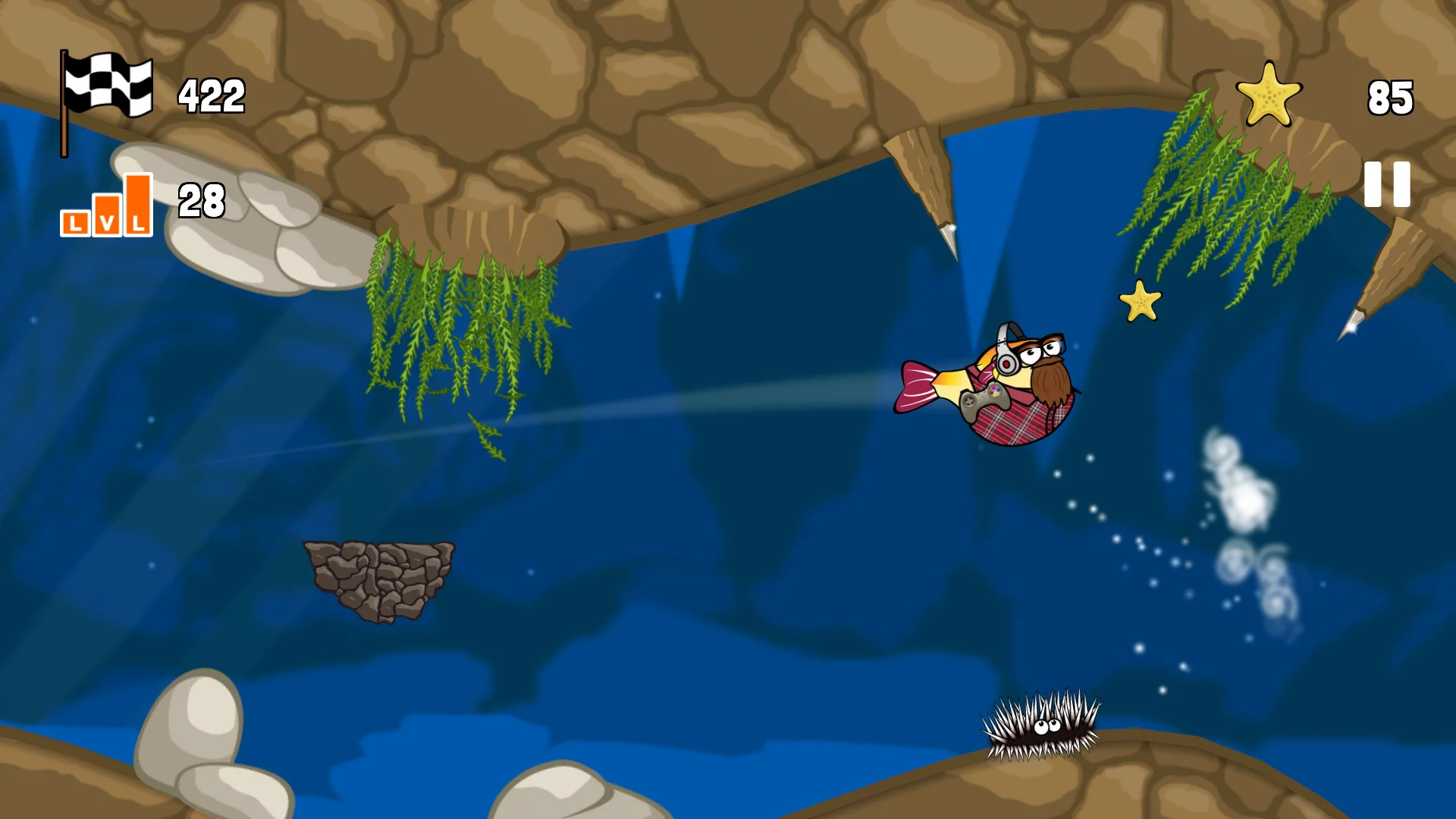 Изображение игры: Blowy Fish