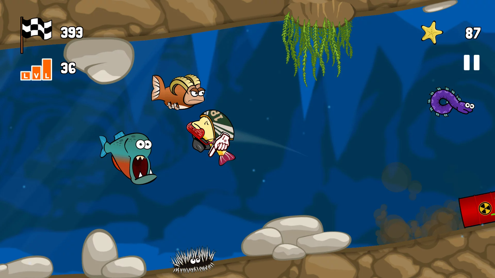 Изображение игры: Blowy Fish
