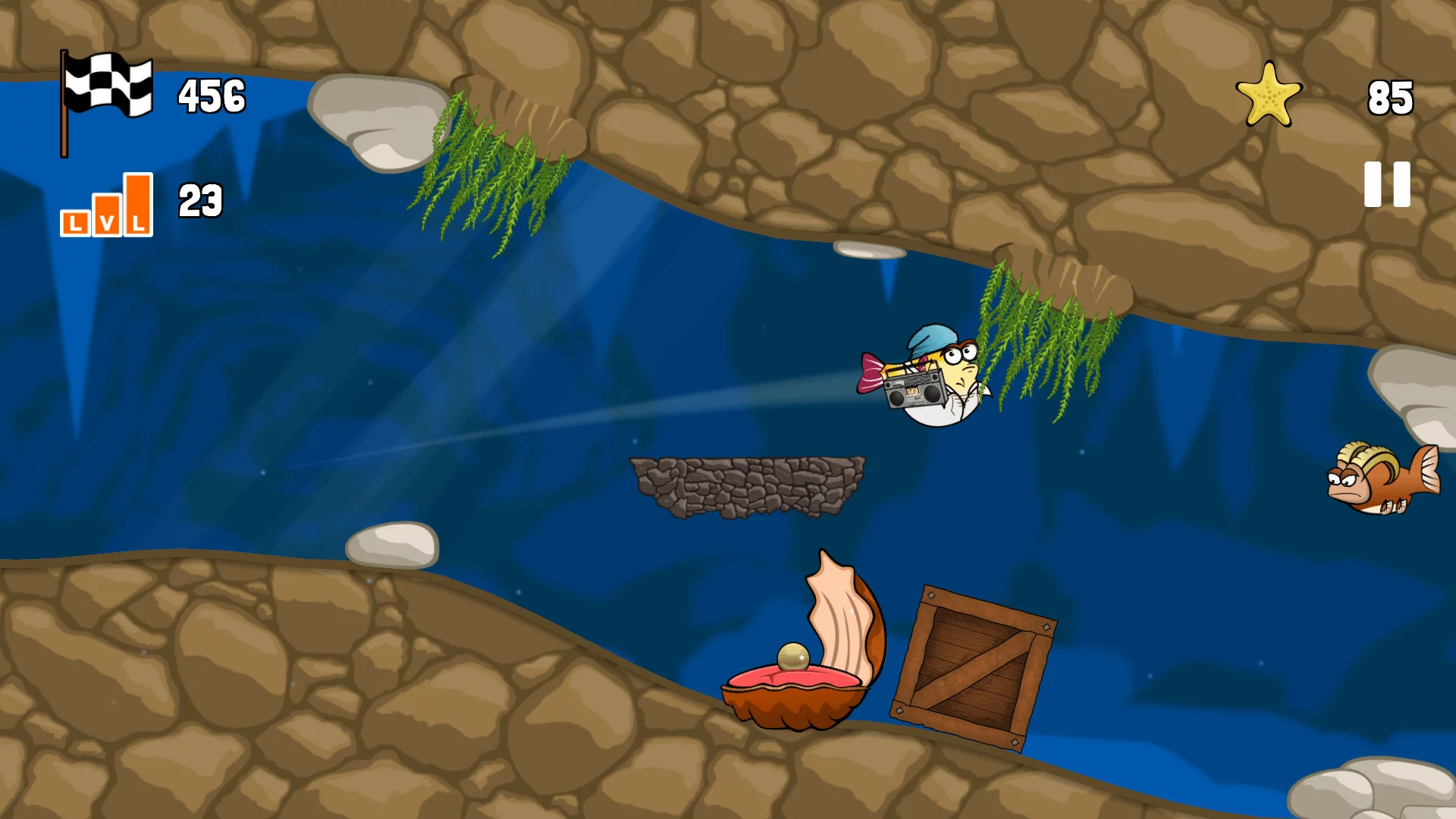 Изображение игры: Blowy Fish