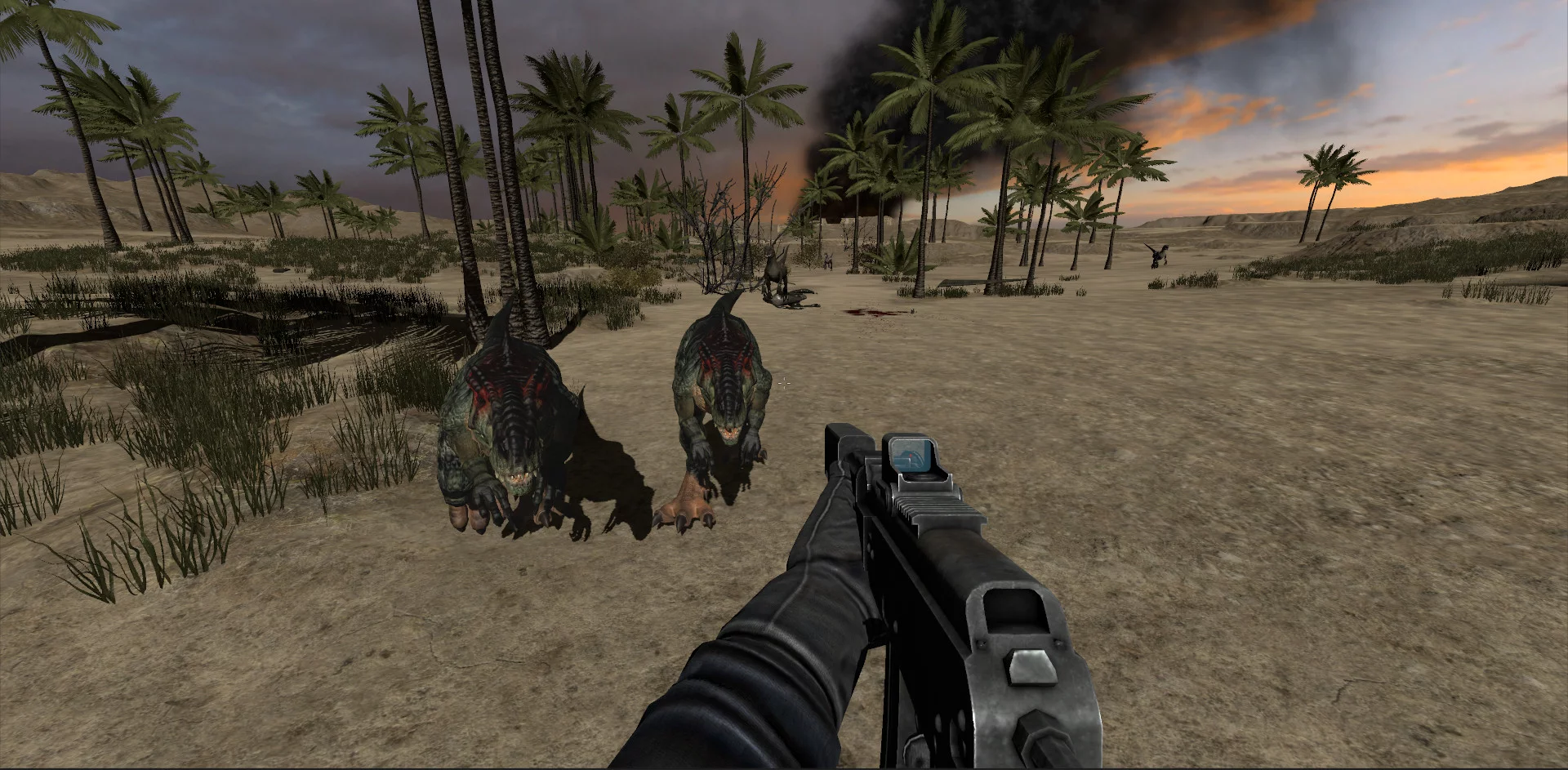 Изображение игры: Dinosaur Hunt