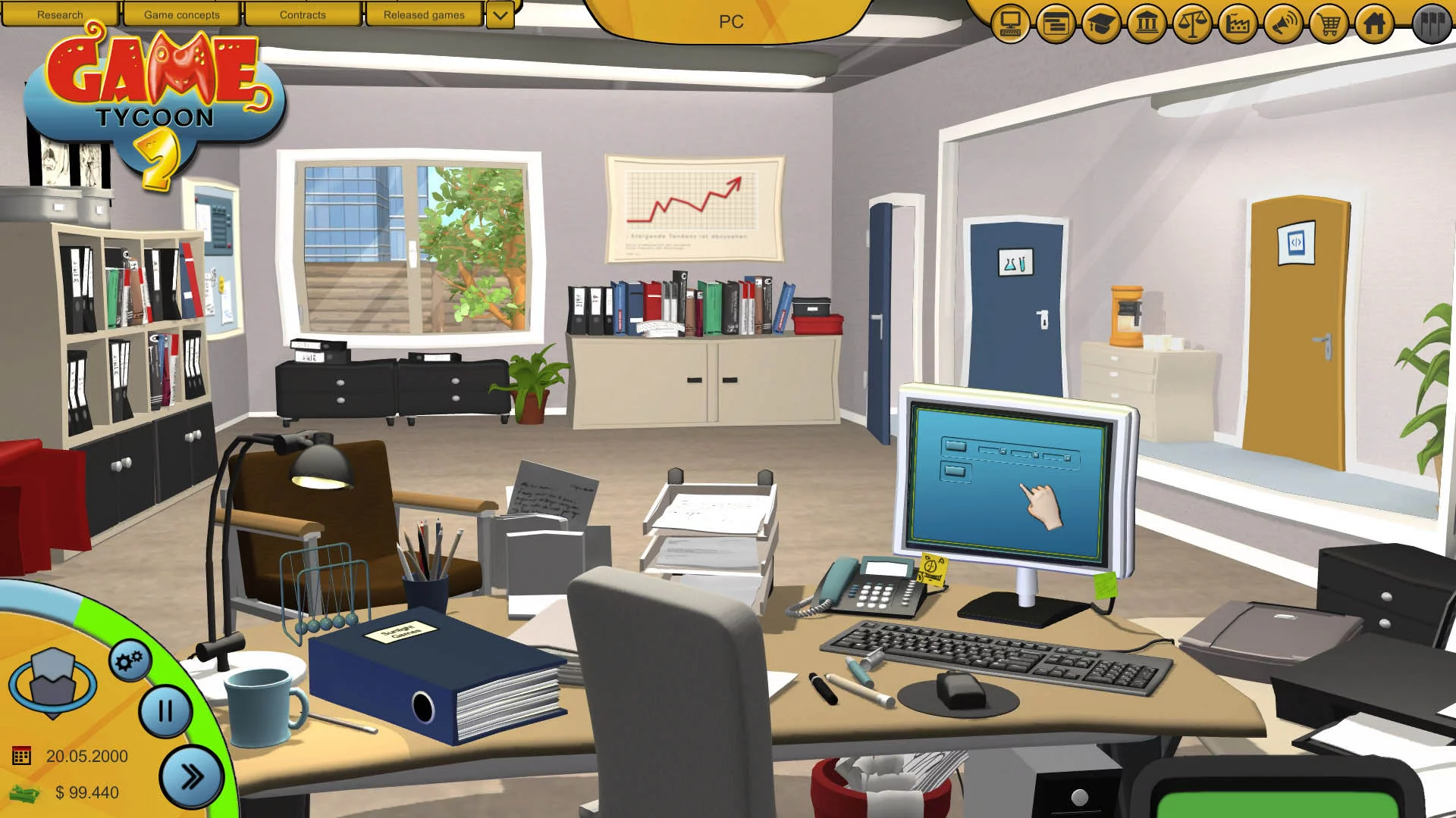 Изображение игры: Game Tycoon 2