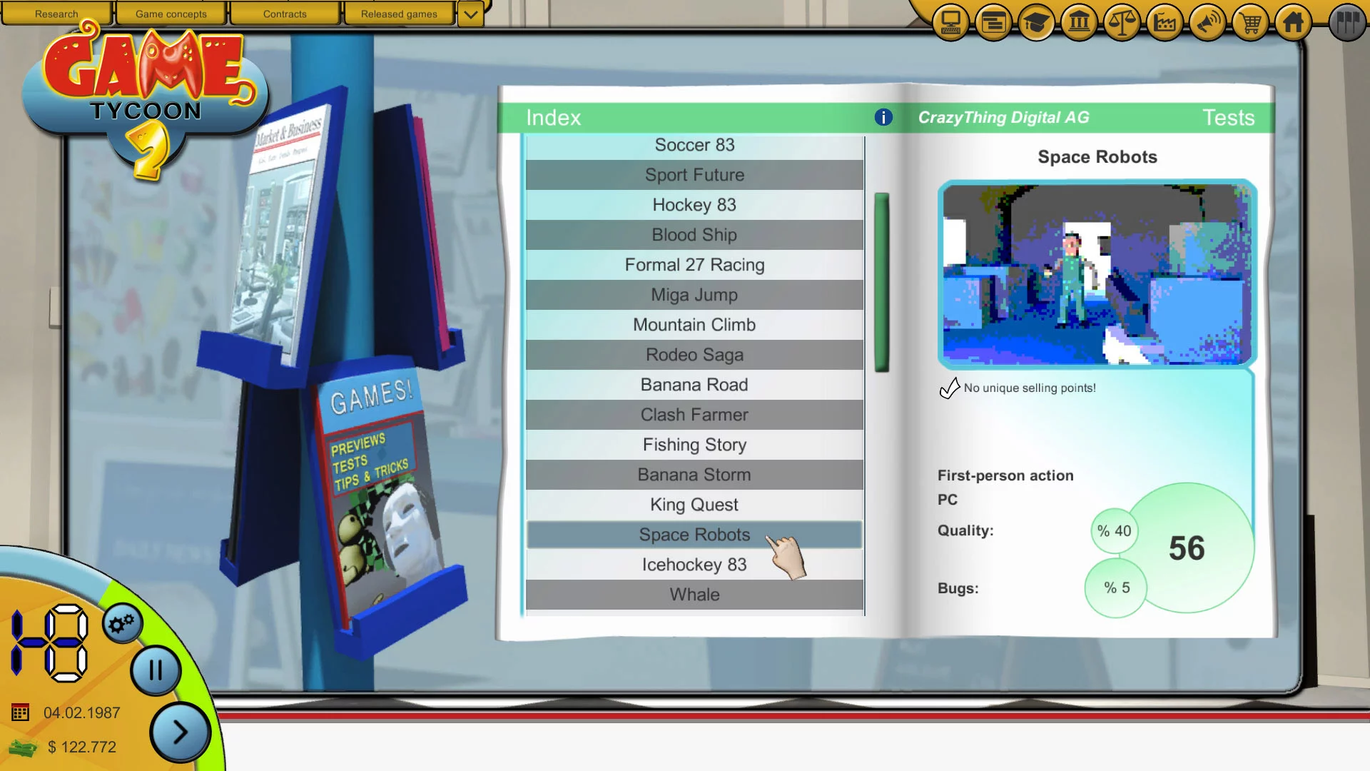 Изображение игры: Game Tycoon 2