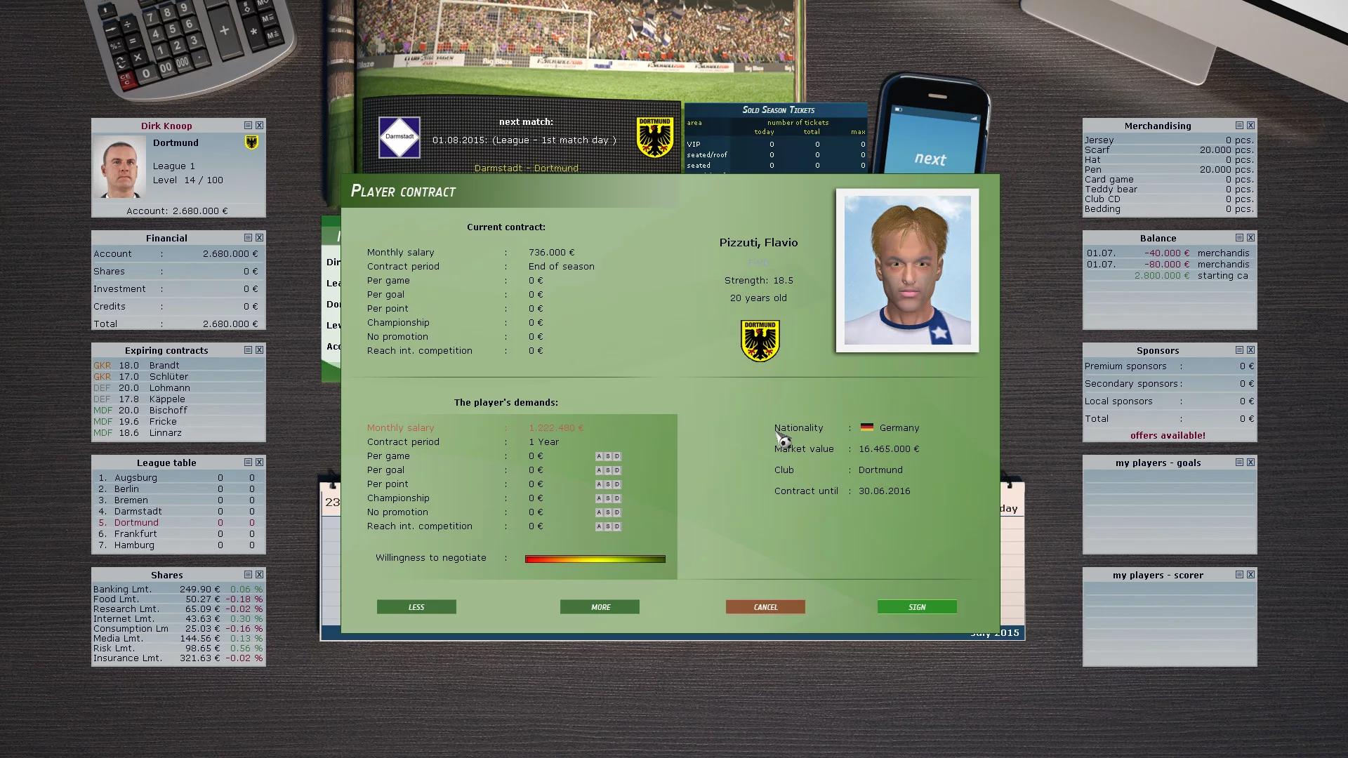 Изображение игры: Club Manager 2016
