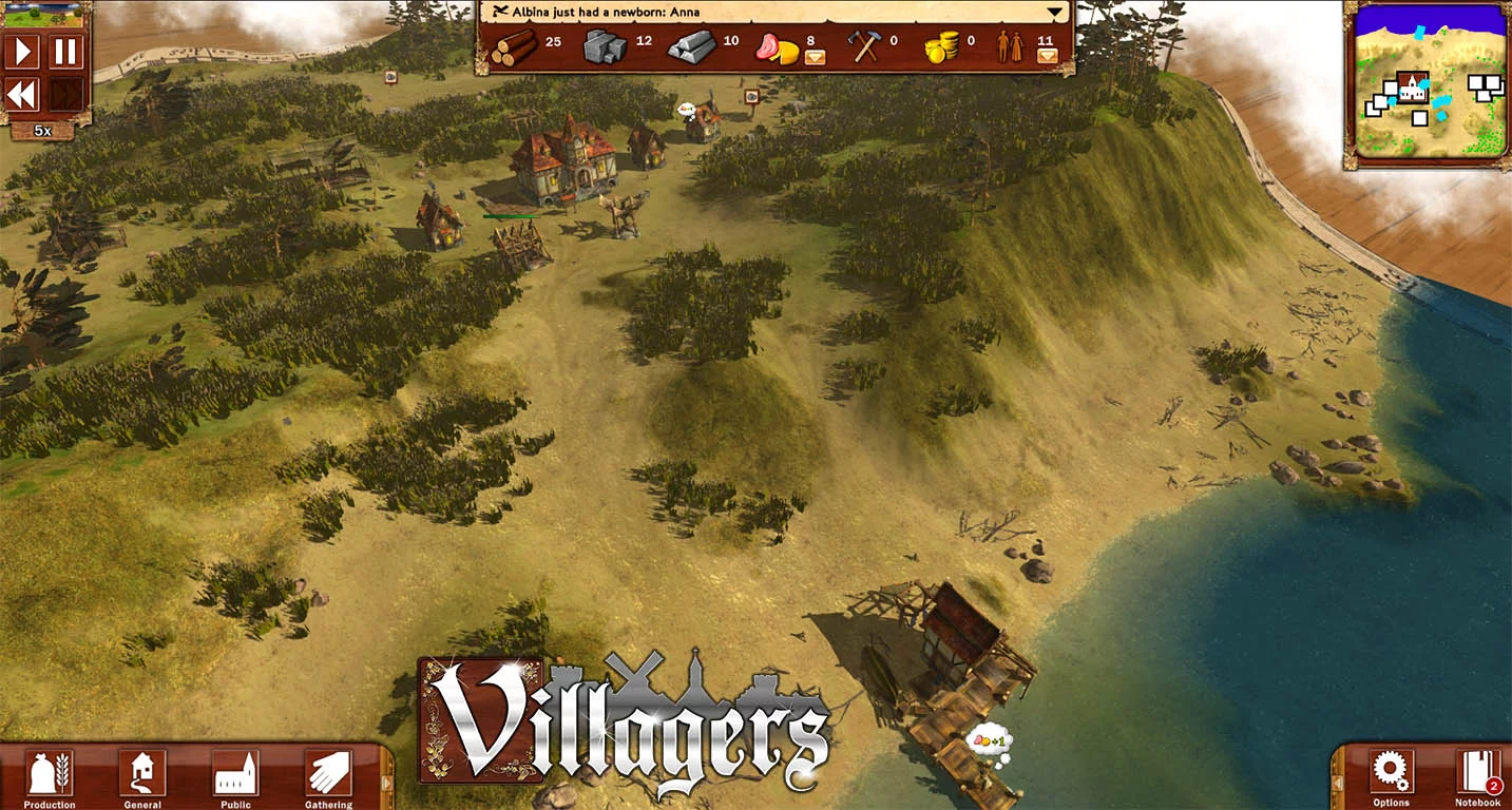 Изображение игры: Villagers