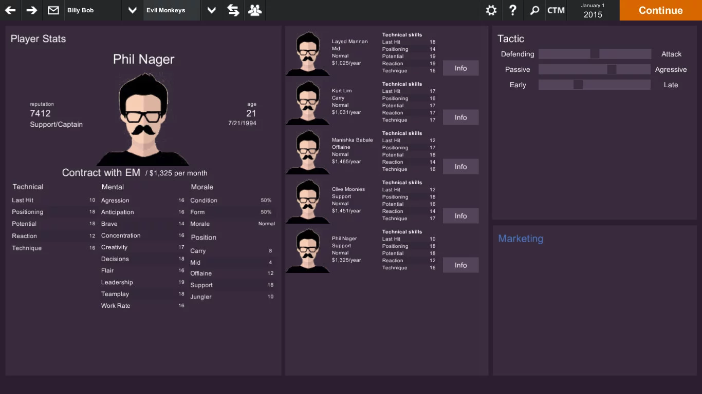 Изображение игры: Cyber Team Manager