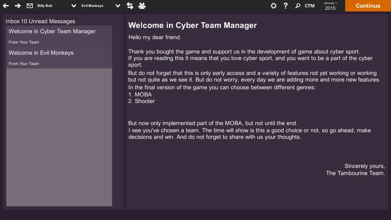 Изображение игры: Cyber Team Manager