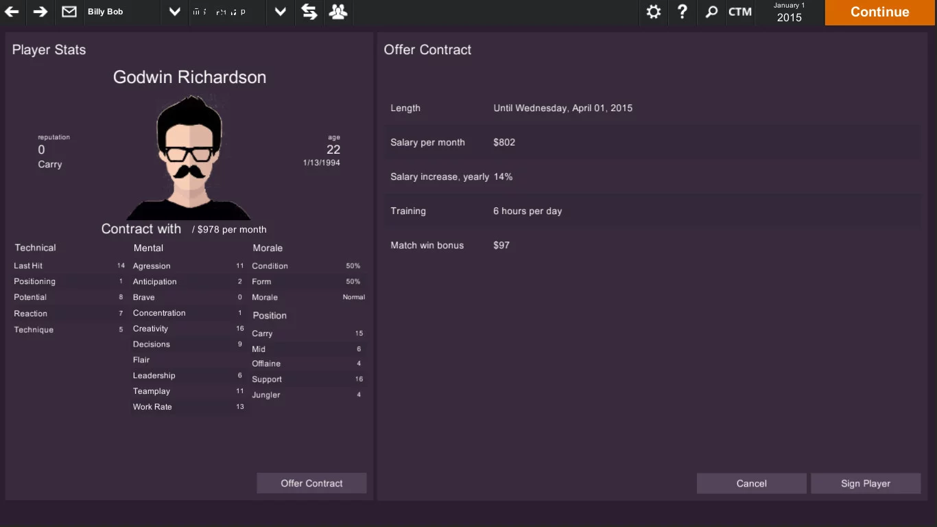 Изображение игры: Cyber Team Manager