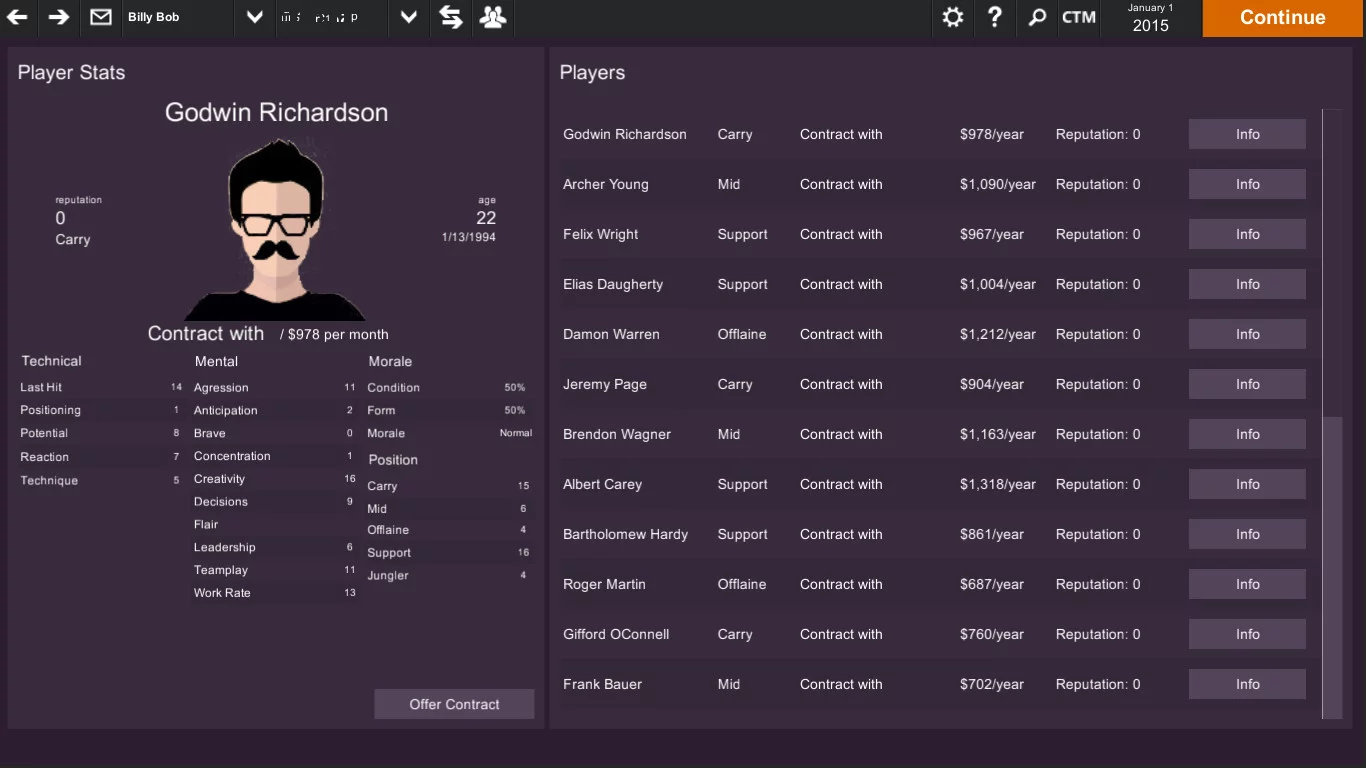 Изображение игры: Cyber Team Manager