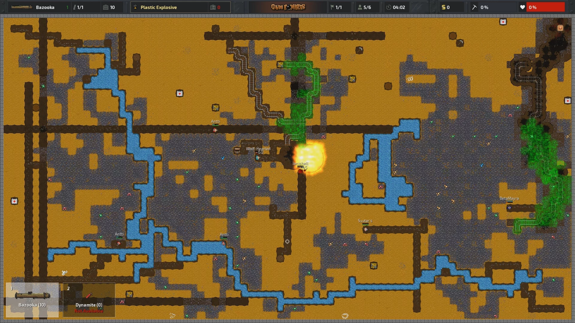 Изображение игры: Gun Bombers